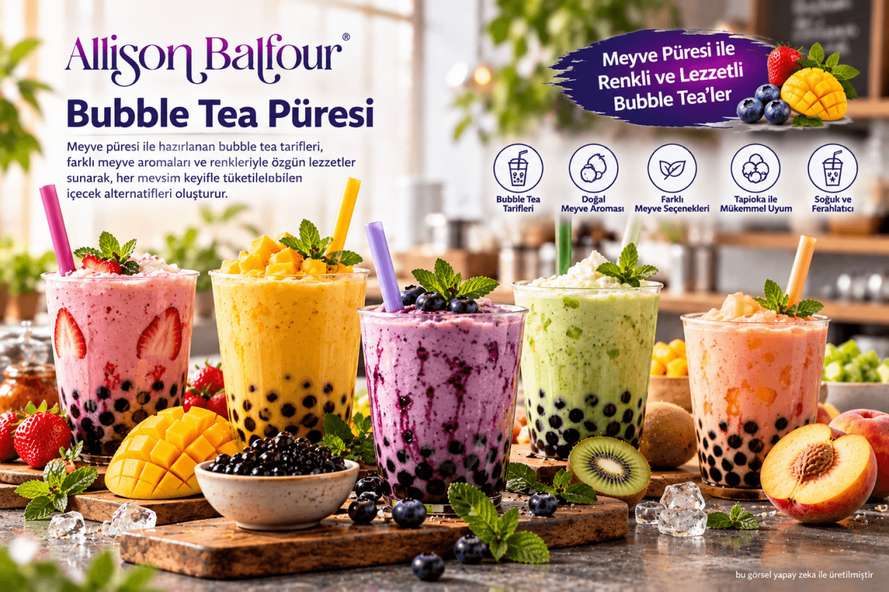 Bubble tea püresi